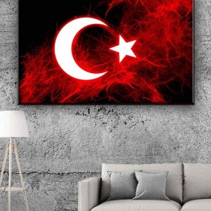 ASİL BAYRAK KANVAS TABLO