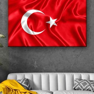 DALGALI BAYRAK KANVAS TABLO
