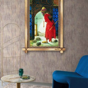 DÜNYACA ÜNLÜ KAPLUMBAĞA TERBİYECİSİ RUSTİK  TABLO